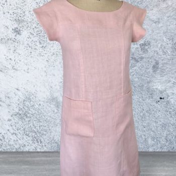 robe droite en lin