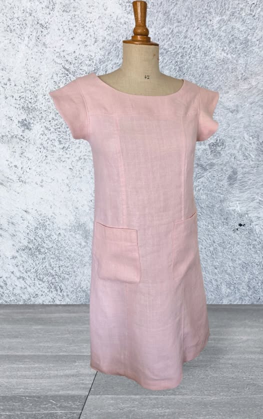 robe droite en lin